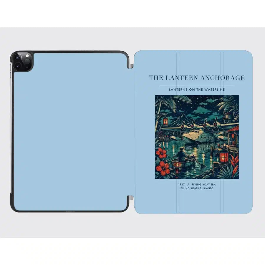 VINTAGE G4187 - The Lantern Anchorage - Designed iPad & Samsung Tablet Cases design on lightblue ipad