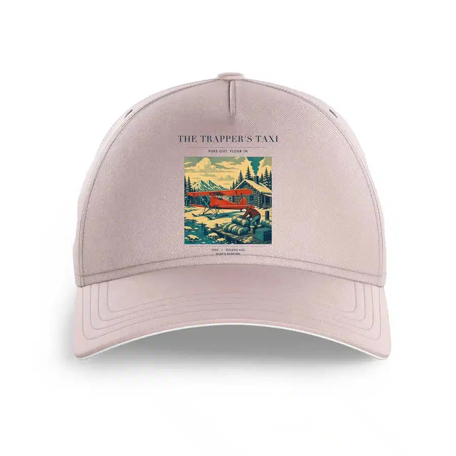 VINTAGE G4192 - The Trapper's Taxi - Printed Hat design on pink