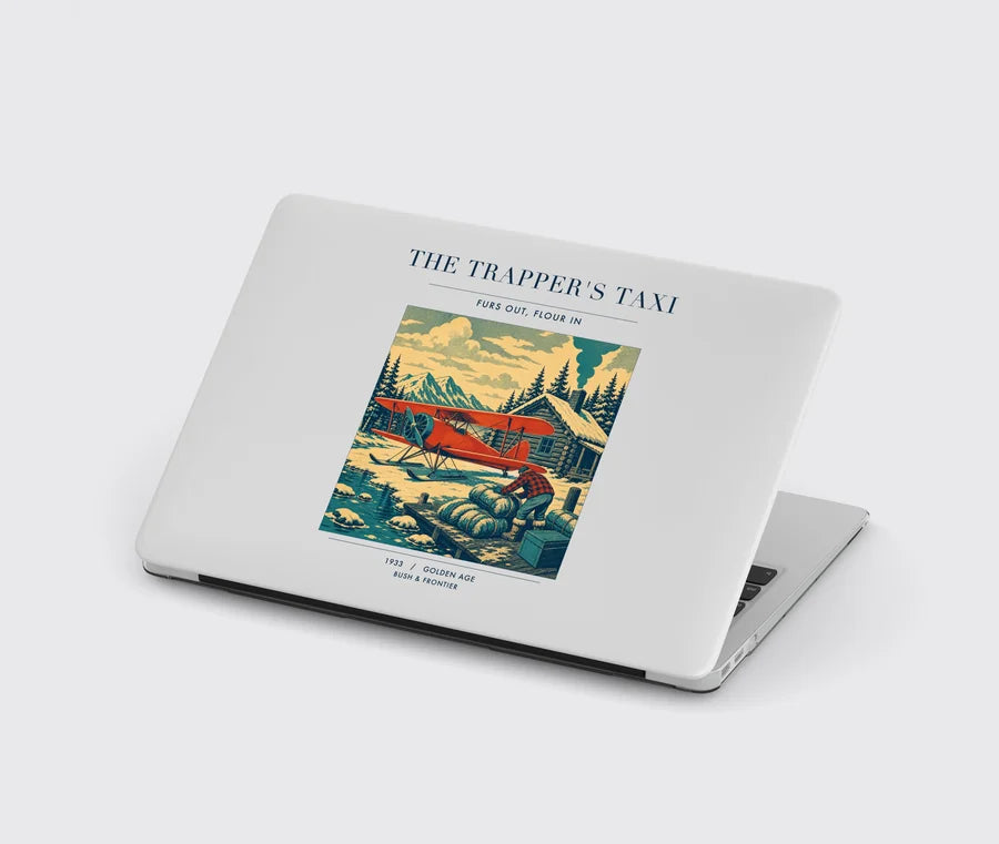VINTAGE G4192 - The Trapper's Taxi - Designed MacBook Cases design on lightgray