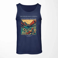 Thumbnail for VINTAGE G4193 - The River Bar Landing - Designed Tank Tops design on darkblue
