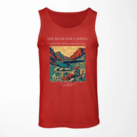 Thumbnail for VINTAGE G4193 - The River Bar Landing - Designed Tank Tops design on red