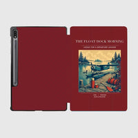 Thumbnail for VINTAGE G4195 - The Float Dock Morning - Designed iPad & Samsung Tablet Cases design on darkred samsung