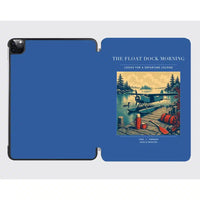 Thumbnail for VINTAGE G4195 - The Float Dock Morning - Designed iPad & Samsung Tablet Cases design on blue ipad