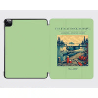 Thumbnail for VINTAGE G4195 - The Float Dock Morning - Designed iPad & Samsung Tablet Cases design on lightgreen ipad