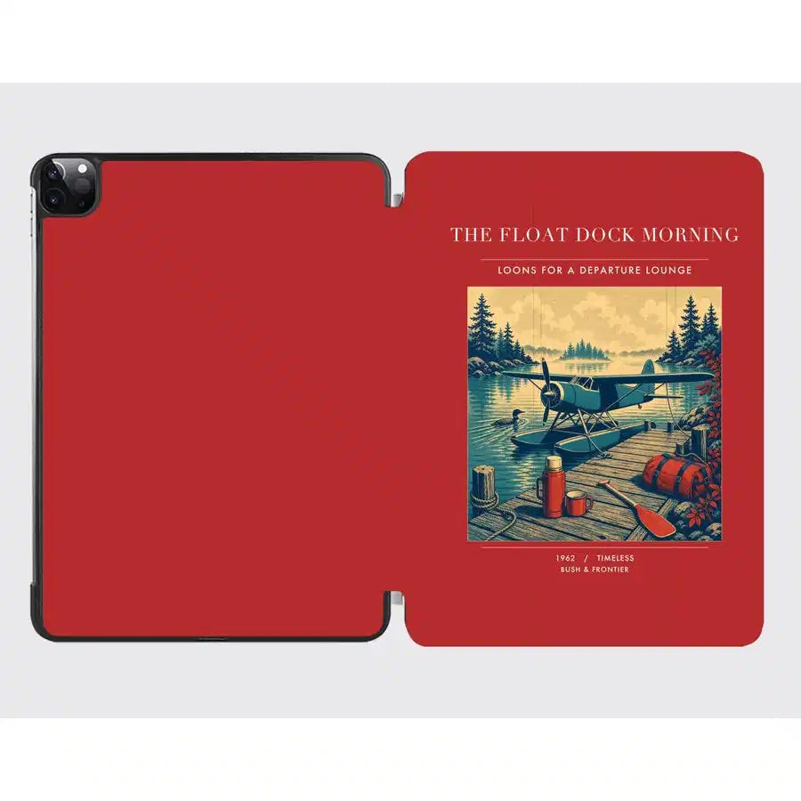 VINTAGE G4195 - The Float Dock Morning - Designed iPad & Samsung Tablet Cases design on red ipad