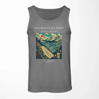 Thumbnail for VINTAGE G4196 - The Mountain Strip - Designed Tank Tops design on gray