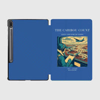 Thumbnail for VINTAGE G4198 - The Caribou Count - Designed iPad & Samsung Tablet Cases design on blue samsung