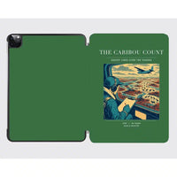 Thumbnail for VINTAGE G4198 - The Caribou Count - Designed iPad & Samsung Tablet Cases design on green ipad
