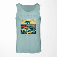Thumbnail for VINTAGE G4201 - The Checkerboard Fields - Designed Tank Tops design on lightgreen
