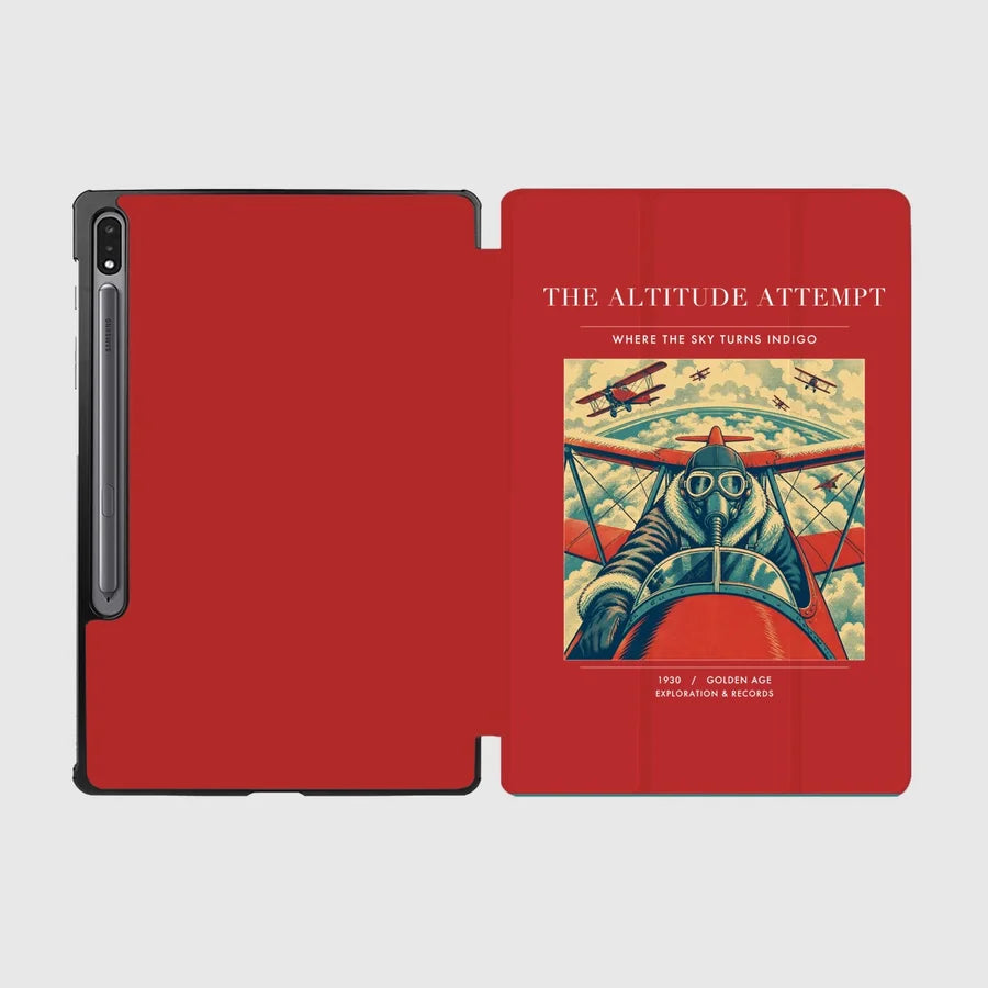 VINTAGE G4202 - The Altitude Attempt - Designed iPad & Samsung Tablet Cases design on red samsung