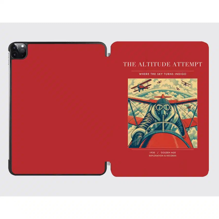 VINTAGE G4202 - The Altitude Attempt - Designed iPad & Samsung Tablet Cases design on red ipad