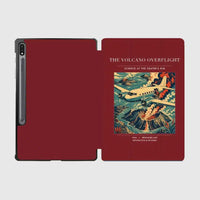 Thumbnail for VINTAGE G4206 - The Volcano Overflight - Designed iPad & Samsung Tablet Cases design on darkred samsung
