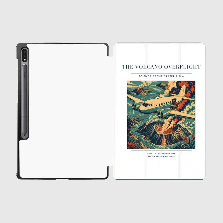 VINTAGE G4206 - The Volcano Overflight - Designed iPad & Samsung Tablet Cases design on white samsung