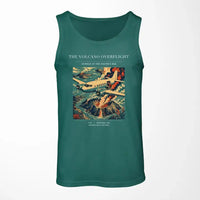 Thumbnail for VINTAGE G4206 - The Volcano Overflight - Designed Tank Tops design on green