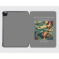Thumbnail for VINTAGE G4206 - The Volcano Overflight - Designed iPad & Samsung Tablet Cases design on gray ipad