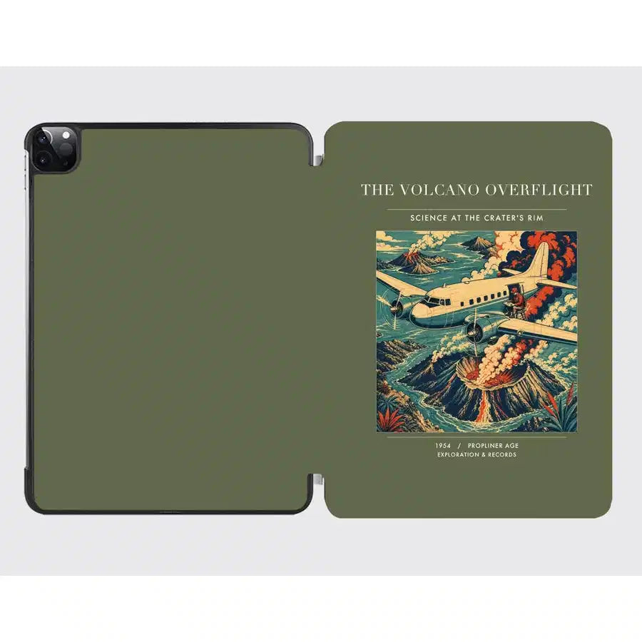 VINTAGE G4206 - The Volcano Overflight - Designed iPad & Samsung Tablet Cases design on greenarmy ipad