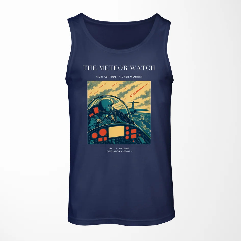 VINTAGE G4212 - The Meteor Watch - Designed Tank Tops design on darkblue