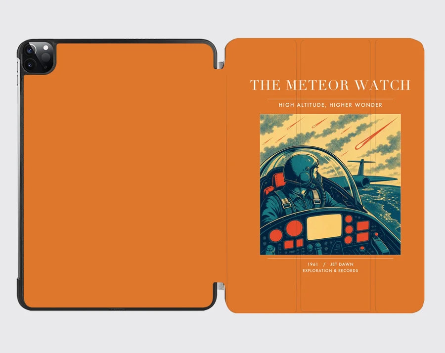 VINTAGE G4212 - The Meteor Watch - Designed iPad & Samsung Tablet Cases design on orange ipad