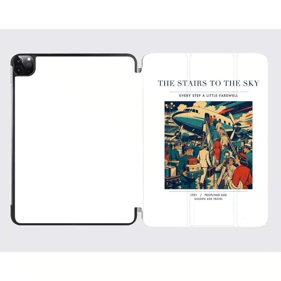 VINTAGE G4214 - The Stairs To The Sky - Designed iPad & Samsung Tablet Cases design on white ipad