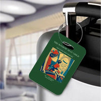 Thumbnail for VINTAGE G4215 - The Window Seat Child - Acrylic Luggage Tags design on darkgreen