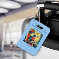 Thumbnail for VINTAGE G4215 - The Window Seat Child - Acrylic Luggage Tags design on lightblue
