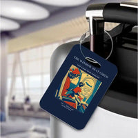 Thumbnail for VINTAGE G4215 - The Window Seat Child - Acrylic Luggage Tags design on navyblue