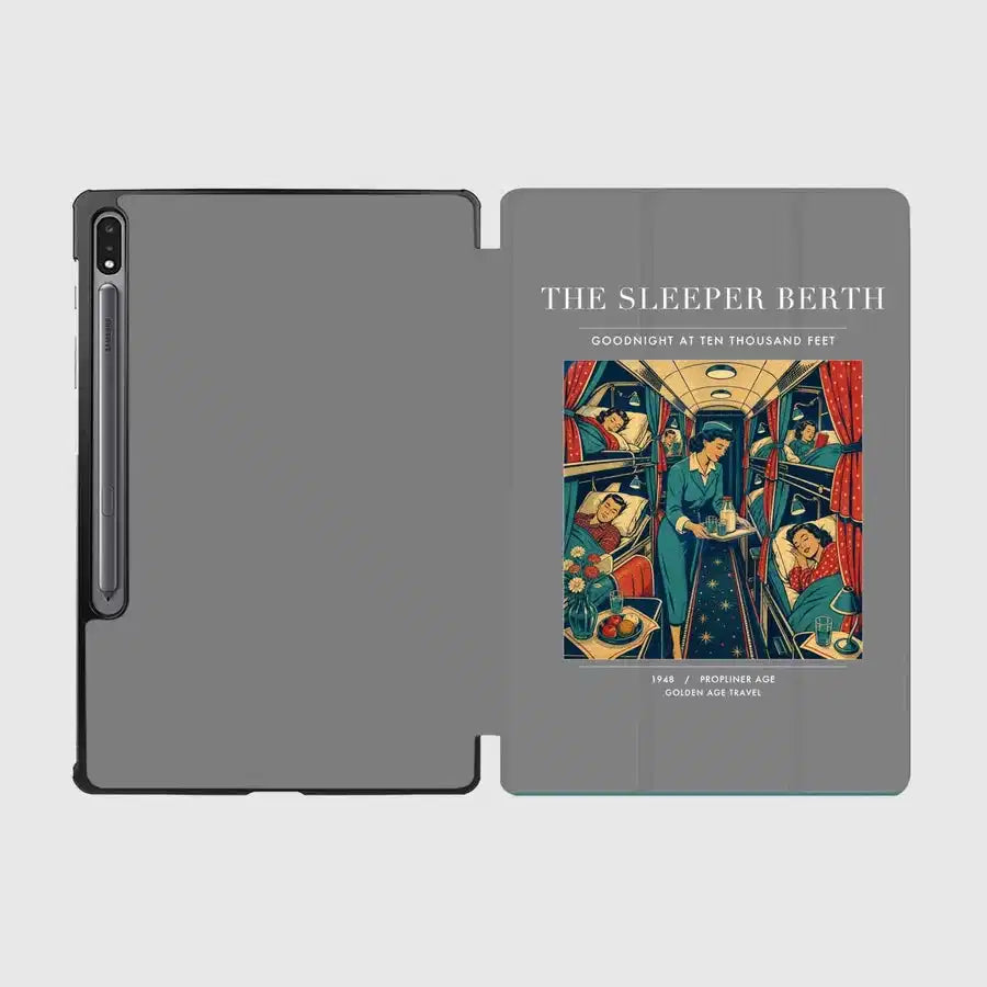 VINTAGE G4216 - The Sleeper Berth - Designed iPad & Samsung Tablet Cases design on gray samsung