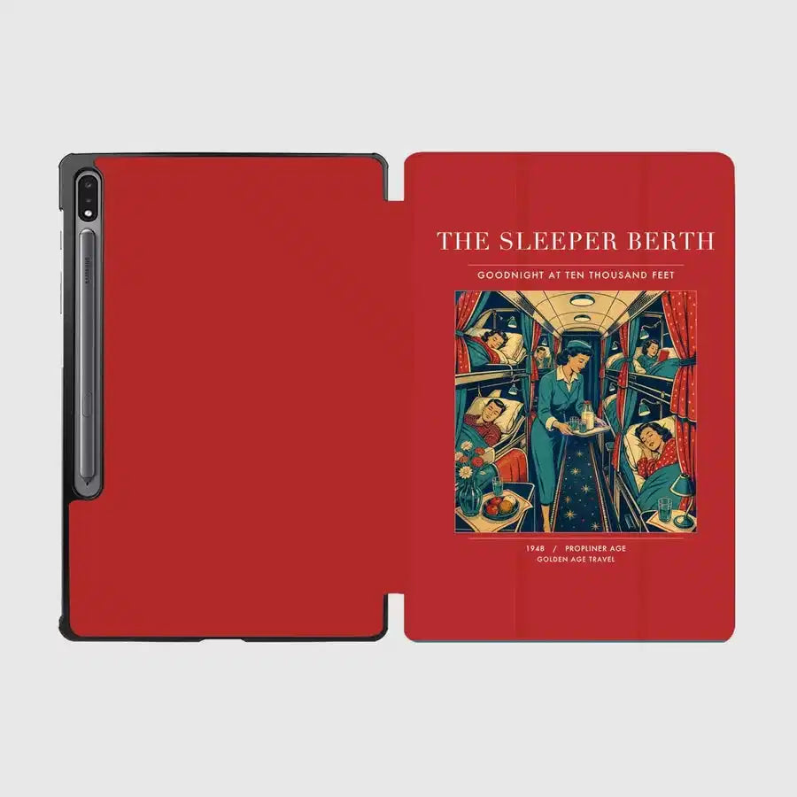 VINTAGE G4216 - The Sleeper Berth - Designed iPad & Samsung Tablet Cases design on red samsung