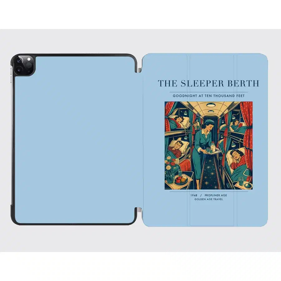 VINTAGE G4216 - The Sleeper Berth - Designed iPad & Samsung Tablet Cases design on lightblue ipad