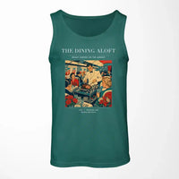 Thumbnail for VINTAGE G4217 - The Dining Aloft - Designed Tank Tops design on green