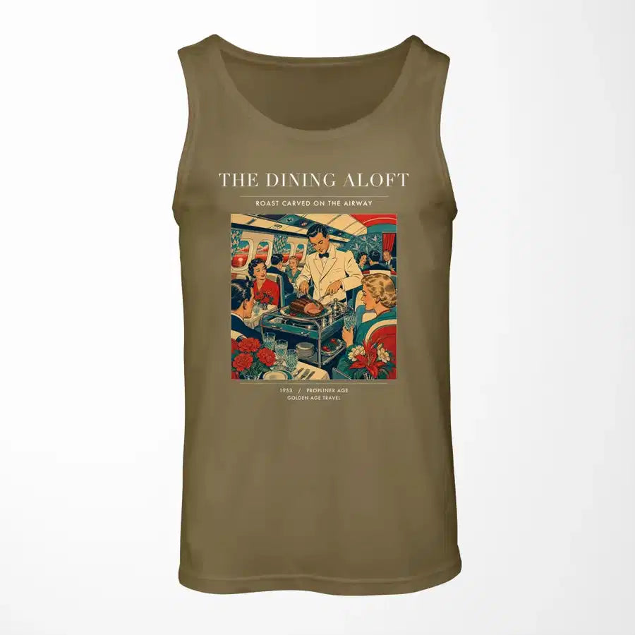 VINTAGE G4217 - The Dining Aloft - Designed Tank Tops design on greenarmy