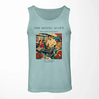 Thumbnail for VINTAGE G4217 - The Dining Aloft - Designed Tank Tops design on lightgreen