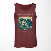 Thumbnail for VINTAGE G4227 - The Honeymoon Tickets - Designed Tank Tops design on darkred
