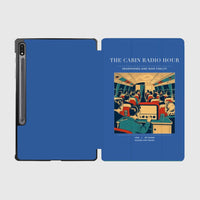 Thumbnail for VINTAGE G4229 - The Cabin Radio Hour - Designed iPad & Samsung Tablet Cases design on blue samsung