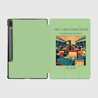 Thumbnail for VINTAGE G4229 - The Cabin Radio Hour - Designed iPad & Samsung Tablet Cases design on lightgreen samsung