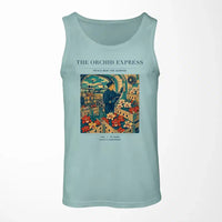 Thumbnail for VINTAGE G4233 - The Orchid Express - Designed Tank Tops design on lightgreen