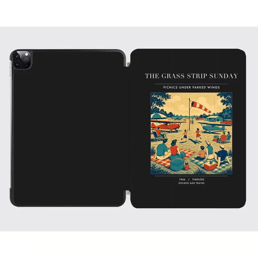 VINTAGE G4241 - The Grass Strip Sunday - Designed iPad & Samsung Tablet Cases design on black ipad