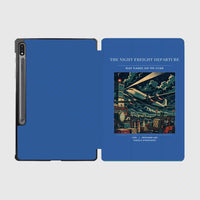 Thumbnail for VINTAGE G4248 - The Night Freight Departure - Designed iPad & Samsung Tablet Cases design on blue samsung