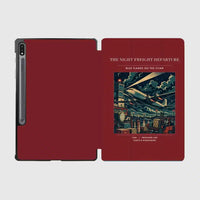 Thumbnail for VINTAGE G4248 - The Night Freight Departure - Designed iPad & Samsung Tablet Cases design on darkred samsung