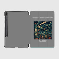 Thumbnail for VINTAGE G4248 - The Night Freight Departure - Designed iPad & Samsung Tablet Cases design on gray samsung