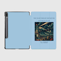 Thumbnail for VINTAGE G4248 - The Night Freight Departure - Designed iPad & Samsung Tablet Cases design on lightblue samsung