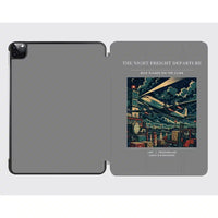 Thumbnail for VINTAGE G4248 - The Night Freight Departure - Designed iPad & Samsung Tablet Cases design on gray ipad