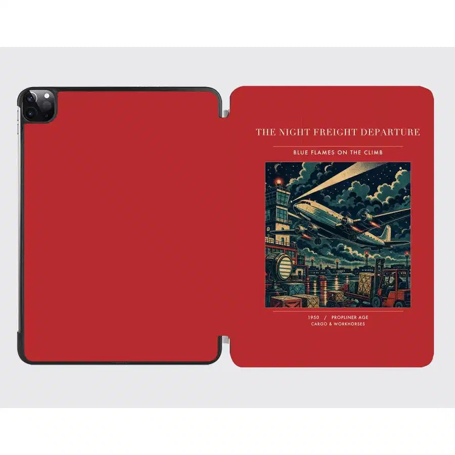 VINTAGE G4248 - The Night Freight Departure - Designed iPad & Samsung Tablet Cases design on red ipad