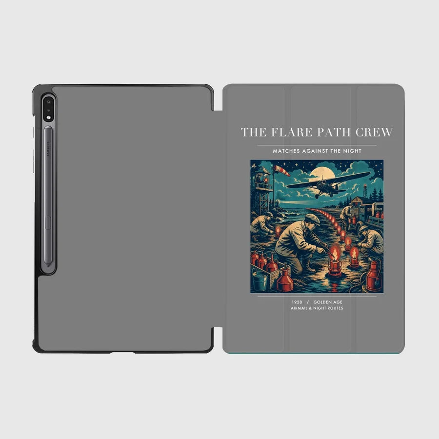 VINTAGE G4252 - The Flare Path Crew - Designed iPad & Samsung Tablet Cases design on gray samsung