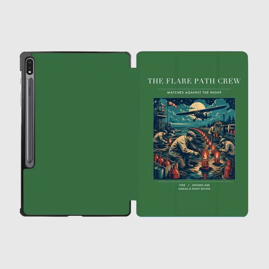 VINTAGE G4252 - The Flare Path Crew - Designed iPad & Samsung Tablet Cases design on green samsung