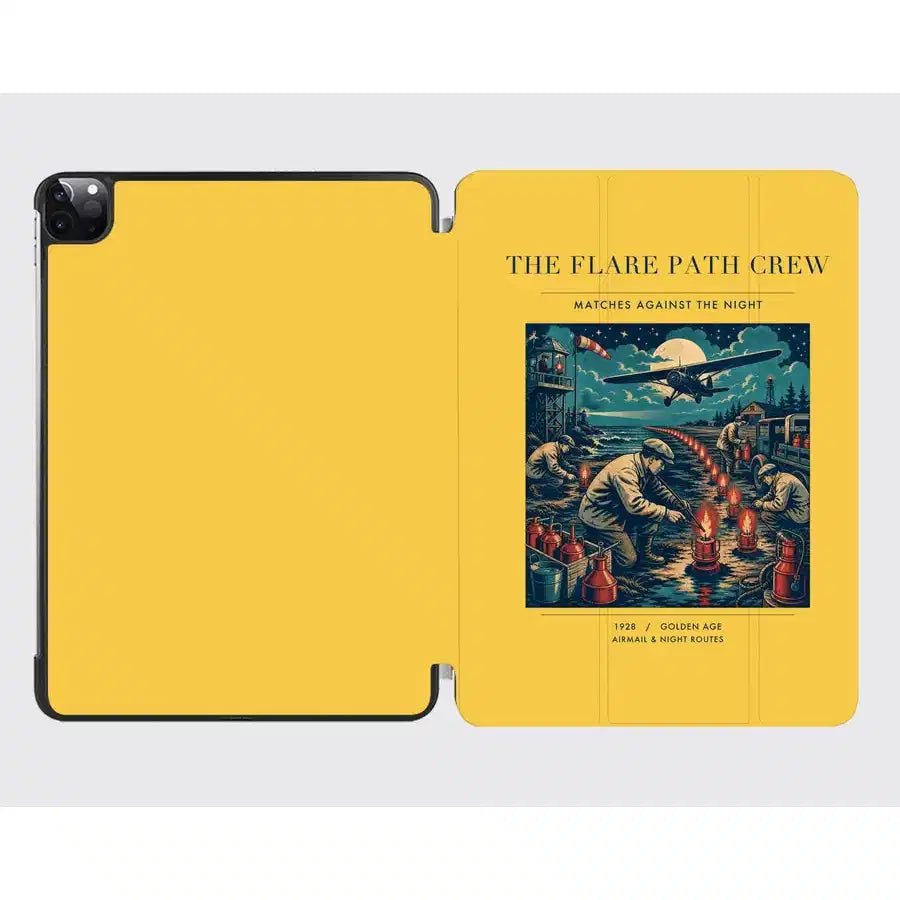 VINTAGE G4252 - The Flare Path Crew - Designed iPad & Samsung Tablet Cases design on yellow ipad