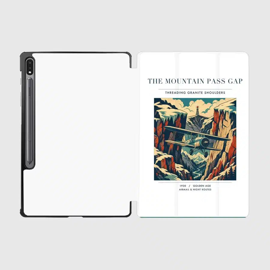 VINTAGE G4253 - The Mountain Pass Gap - Designed iPad & Samsung Tablet Cases design on white samsung