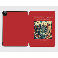 Thumbnail for VINTAGE G4253 - The Mountain Pass Gap - Designed iPad & Samsung Tablet Cases design on red ipad