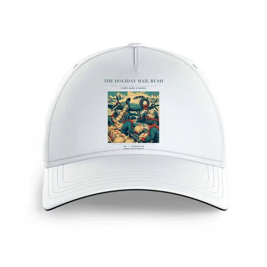 VINTAGE G4255 - The Holiday Mail Rush - Printed Hat design on white
