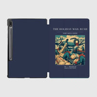 Thumbnail for VINTAGE G4255 - The Holiday Mail Rush - Designed iPad & Samsung Tablet Cases design on navyblue samsung